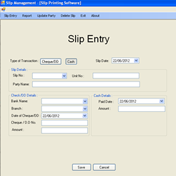 slip entry